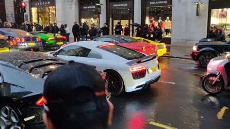 Supercars Screaming In Central London Youtube