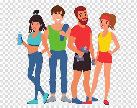 Exercising People Clipart