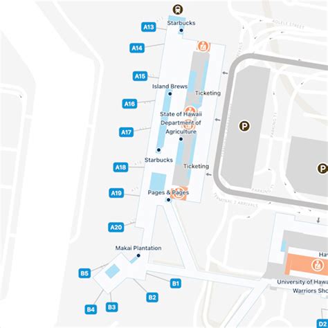 Honolulu Airport Hnl Interisland Map