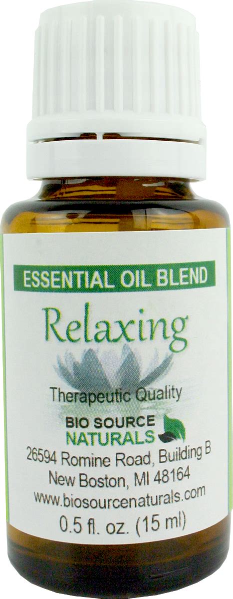 Buy Relaxing Essential Oil Blend Biosource Naturals Store Bio