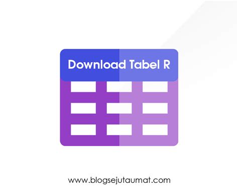 Download Tabel R Lengkap