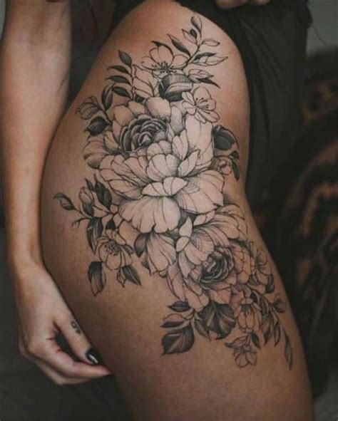 50 Tempting And Attractive High Thigh Floral Tattoo Designs For You Page 14 Of 50 Hip