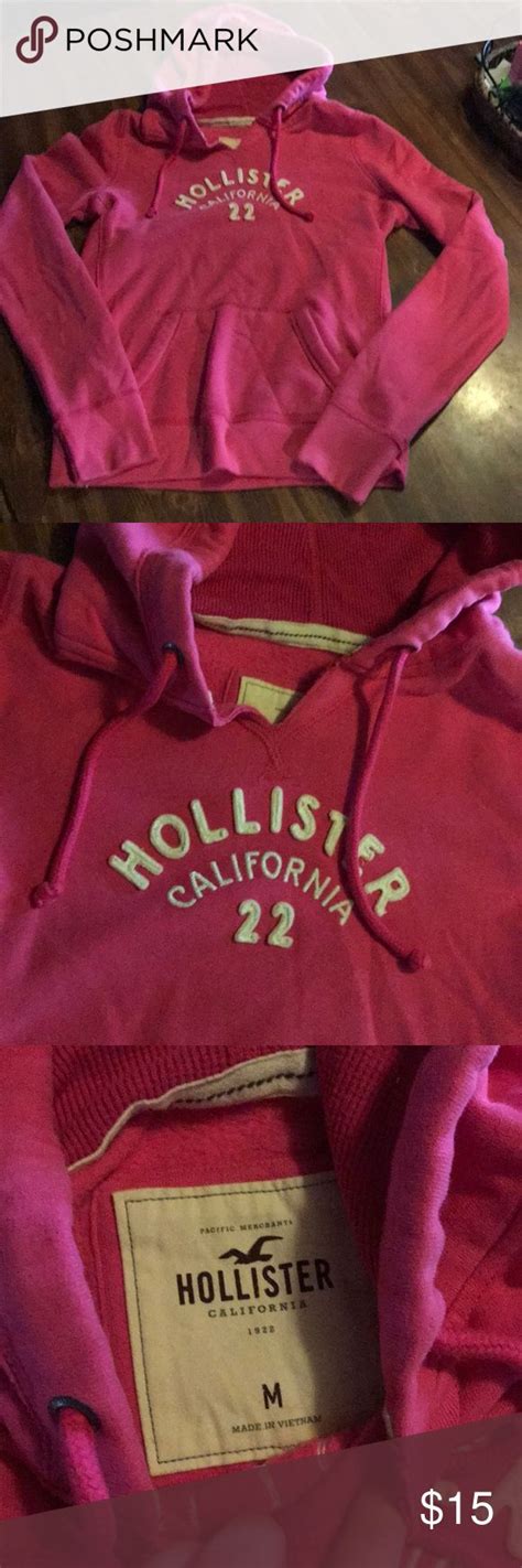 Hollister Pink Hoodie Pink Hoodie Hoodies Hollister
