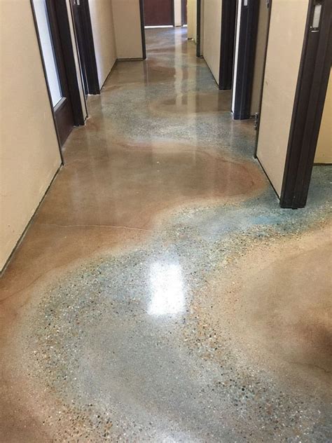 Read real reviews and see ratings for tucson epoxy floor contractors for free! River Scene Incorporated into Building's Polished Concrete ...