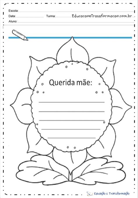 Atividades De Produção De Texto Dia Das Mães Querida Mãe Educação E