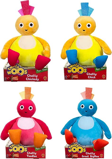 Twirlywoos Soft Toys With Sound Collection Chatty Chickedy Chatty