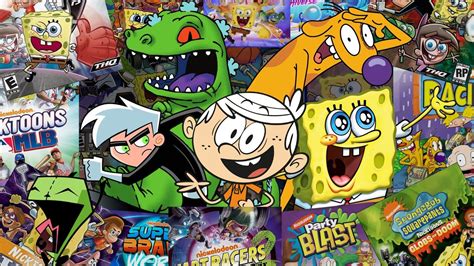 History Of Nickelodeon Crossover Games Youtube