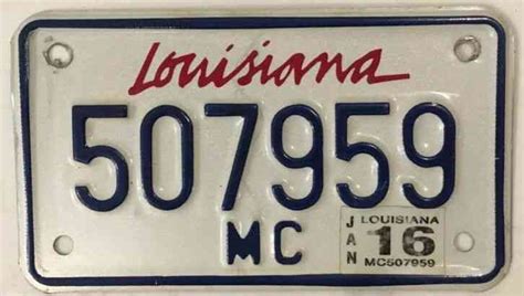 1991 Louisiana Trailer License Plate