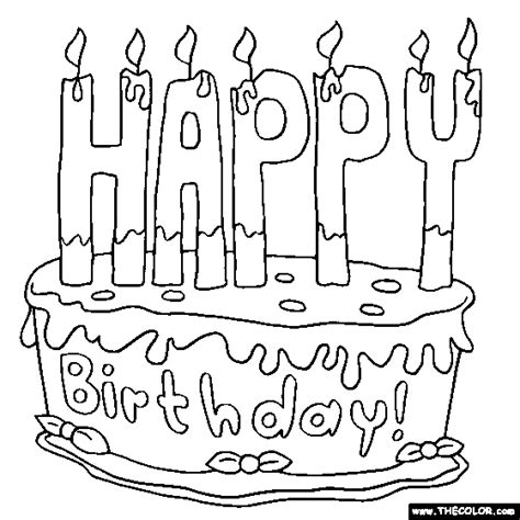 happy birthday coloring pages  kids print color craft
