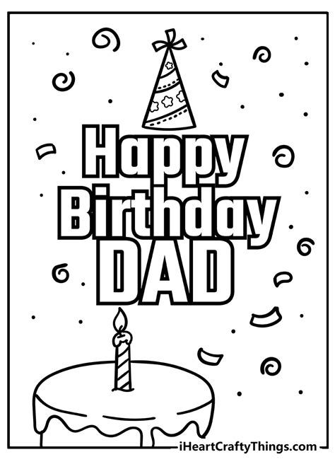 Happy Birthday Daddy Coloring Pages Happy Birthday Daddy My Xxx Hot Girl