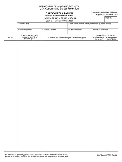 Customs 5931 2009 2024 Form Fill Out And Sign Printable Pdf Template