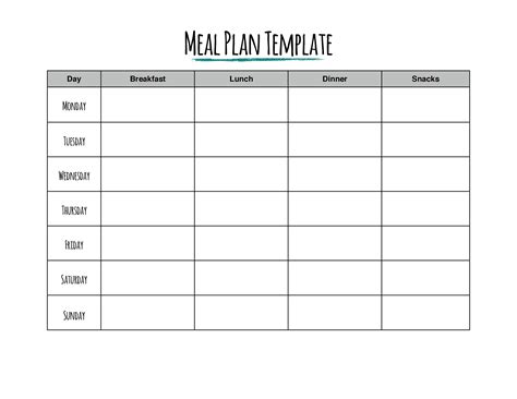 40 Weekly Meal Planning Templates ᐅ TemplateLab