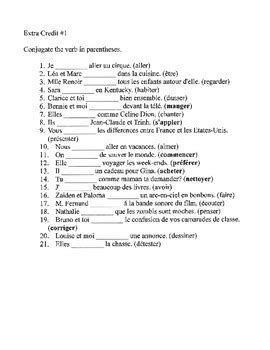 Worksheets for english speaking students that are learning the french language. French Verb Conjugation Worksheets by Elizabeth McCracken ...