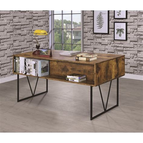 Coaster Desks 63 Home Office Desk With 4 Drawers In Brown 800999