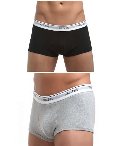 mens underwear low rise trunks 2pk italian designed premium 180gsm cotton black marble grey