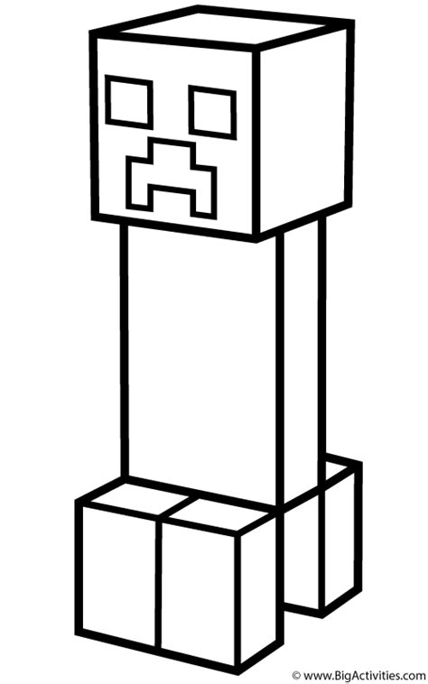 Minecraft Creeper Coloring Pages ~ Coloring Pages