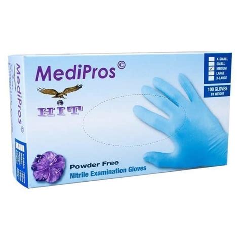 Medipros® Medical Ppe Nitrile Exam Gloves Hit Dental And Medical Supplies