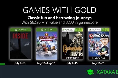 Sí, xbox live gold está incluido con el servicio xbox game pass ultimate, con el que disfrutar de todas las ventajas en el online de. Juegos de Xbox Gold gratis para Xbox One y 360 de julio 2019