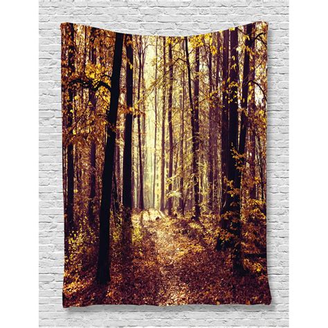 Forest Tapestry Mysterious Atmosphere Misty Woods Tree Nature