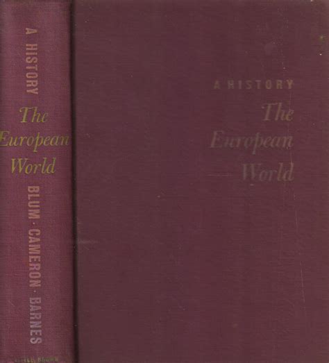 A History The European World Book At Best Book Centre