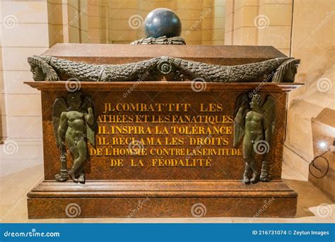 The Tomb Of French Writer And Philosopher Voltaire 1694 1778 In The