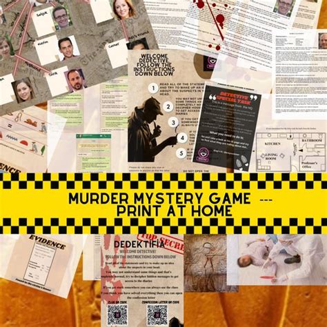 Printable Murder Mystery Game Digital Case Unsolved Mystery Etsy