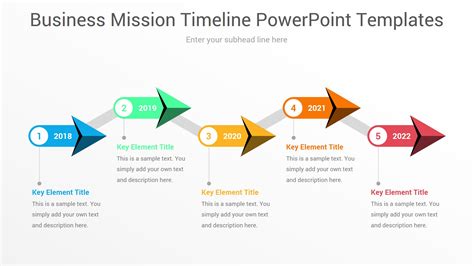 Business Mission Timeline Powerpoint Templates Ciloart