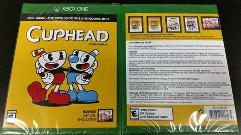 Cuphead En Version Boite Contiendrait En Faitun Code Xbox One