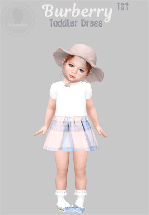 Toddler Burberry Dress For The Sims 4 Spring4sims Sims 4 Toddler
