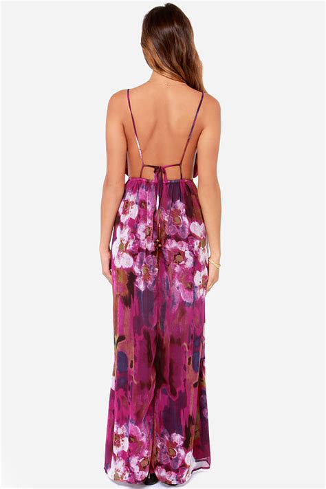 Sexy Purple Dress Maxi Dress Backless Dress 49 00