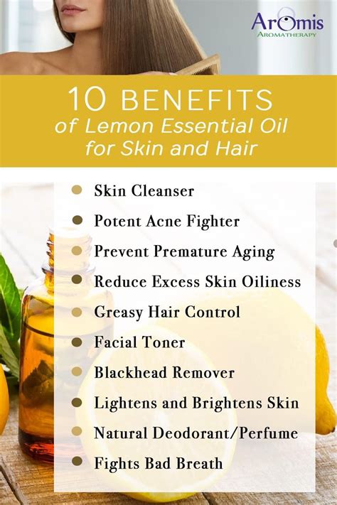 10 Benefits Of Lemon Essential Oil For Skin And Hair Lemon Oil Benefits Essential Oils For