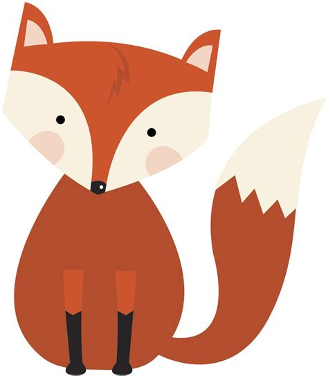 Cute Little Friendly Forest Animal Cartoon Fox Vinyl