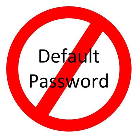 Default Passwords The Signal Chief