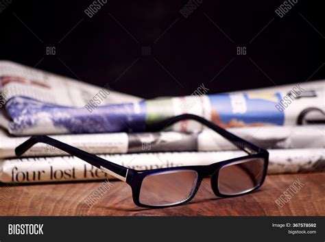 Folded Newspaper Pair Image And Photo Free Trial Bigstock
