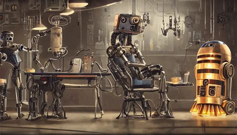 Scene From A Movie About A Robot Bartender Chappie C Stable