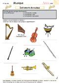 Daf arbeitsblatt des tages zum projizieren. Instruments de musique - Fiches pédagogiques | Musique ...