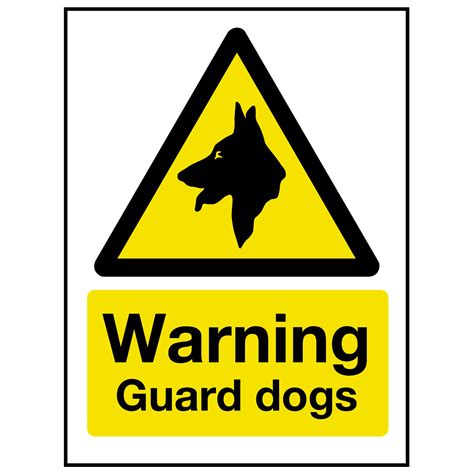 Warning Guard Dog Sign