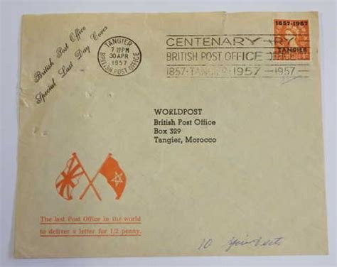 Other Great Britain British Post Office In Tangier 30 April 1957