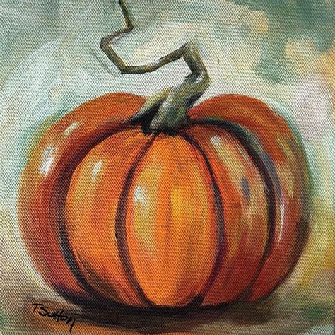 Pumpkin Painting Impressionist Pumpkin By Tricia Sutton Painting
