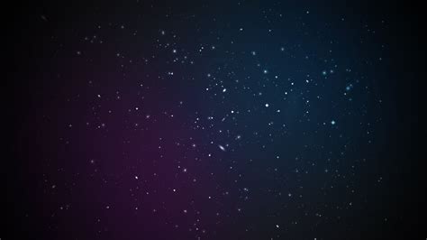 Black And Purple Sky With Fade Stars Hd Space Wallpapers