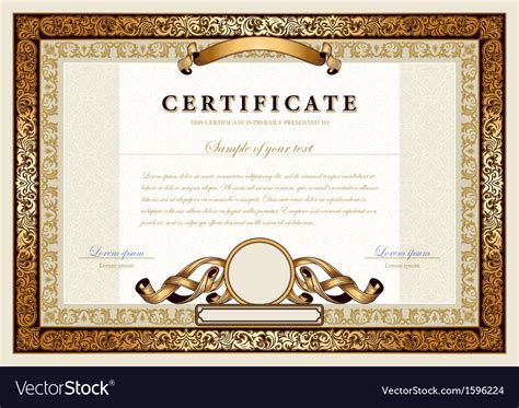 Any gold certificate issued before 1880 should be considered to be extremely scarce and valuable. Vintage gold certificate Royalty Free Vector Image