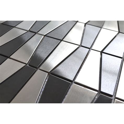 Eden Mosaic Tile Stainless Steel Mosaic Tile In Black And Reviews Wayfair