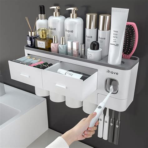 Ihave Toothbrush Holders For Bathrooms 4 Cups Toothbrush Holder Wall