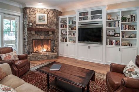 90 Exquisite Living Room Arrangement Ideas With Corner Fireplace