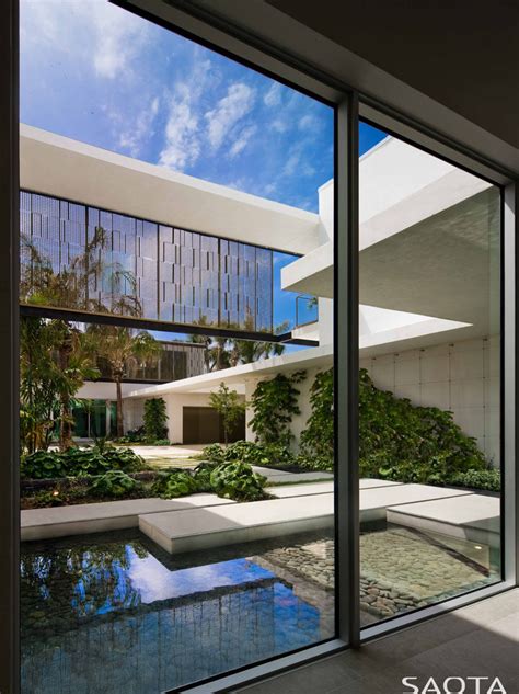 This plan is designed in autocad. This Home In Miami Was Designed With A Slide To The Pool ...