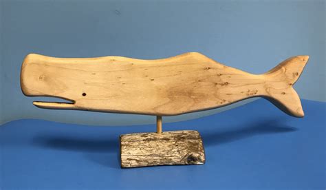 How To Make A Wooden Whale Figurine Handmade Nautical Décor Feltmagnet