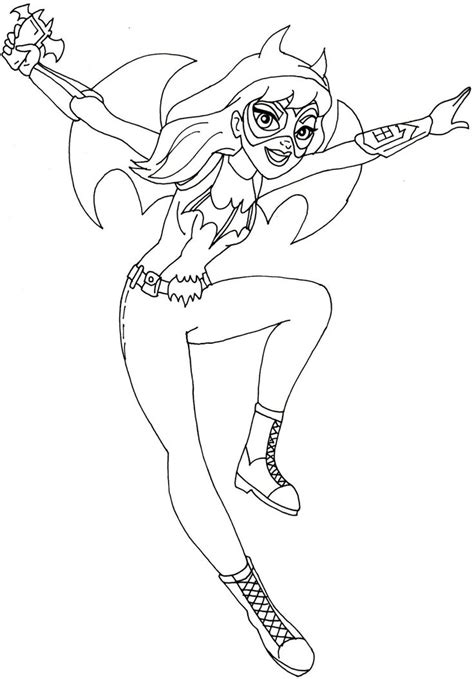 Dc super hero girls and all related characters and elements © & ™ dc comics and warner bros. Free printable Super Hero High coloring page for Batgirl ...