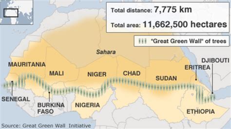 Great Green Wall Will Combat Climate Desertification Effects Group