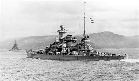 German Battleships Scharnhorst And Gneisenau In The Background Presumably On June 1940 During