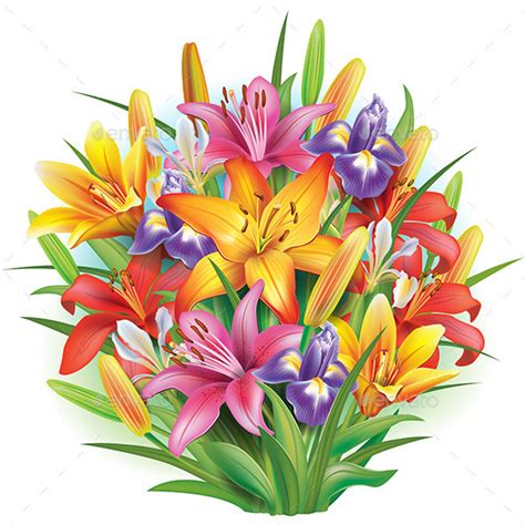 Are you searching for flower png images or vector? Bouquet Of Flowers Clip Art » Tinkytyler.org - Stock ...